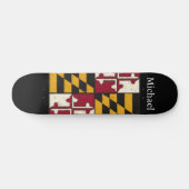 Cool Gepersonaliseerde Maryland State Vlag Skateboard (Horizontaal)