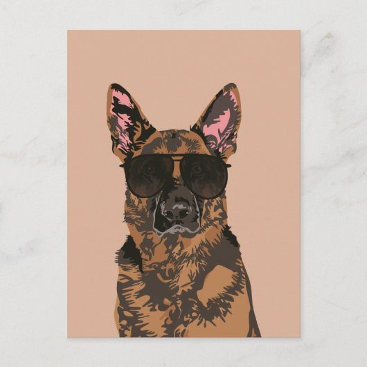 Cool German Shepherd for German Shepherd Lovers Briefkaart (Voorkant)