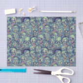 cool getileerd patroon van Halloween zombie Tissuepapier (Craft)