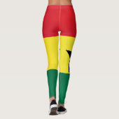 Cool Ghana Flag Mode Leggings (Achterkant)