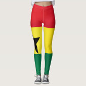 Cool Ghana Flag Mode Leggings (Voorkant)