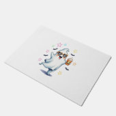 Cool Ghost Halloween vibes Deurmat (Schuin)