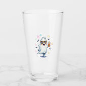 Cool Ghost Halloween Vibes Glas (Voorkant)