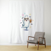 Cool Ghost Halloween vibes Wandkleed (In situ)