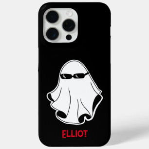 Cool Ghost met Zwarte Zonnebril iPhone 15 Pro Max Hoesje