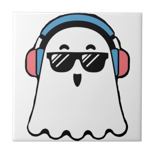 Cool Ghost Tegeltje (Voorkant)