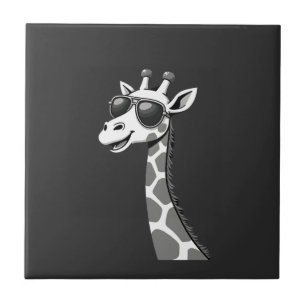 Cool Giraffe Kunst voor Mannen Vrouwen Kinderen Di Tegeltje