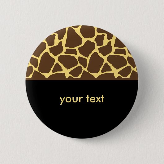 Cool Giraffe Pattern Ronde Button 5,7 Cm (Voorkant)