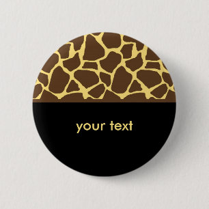 Cool Giraffe Pattern Ronde Button 5,7 Cm