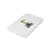 Cool Giraffe Rijden Fiets Badmat (Gekanteld)
