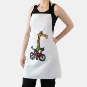 Cool Giraffe Rijden Fiets Schort (Insitu)