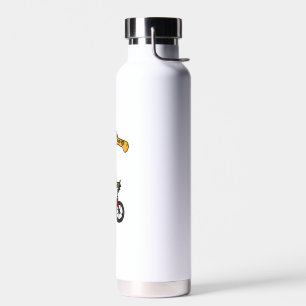 Cool Giraffe Rijden Fiets Waterfles