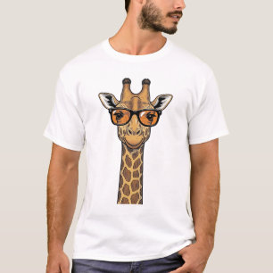 Cool Giraffe Zonnebril Vintage Graveer Shirt De