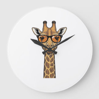 Cool Giraffe Zonnebril Vintage Graveer Shirt De Grote Klok