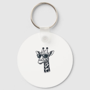 Cool Giraffe Zonnebril Vintage Gravering T-Shirt_ Sleutelhanger