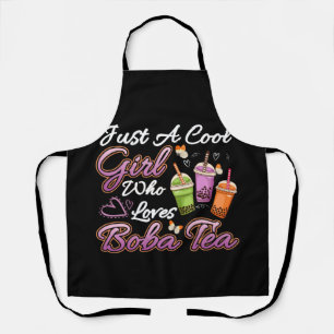 Cool Girl die van Boba Tea Boba Drink Bubble Tea h Schort