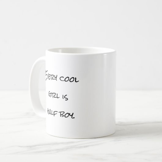 Cool Girl Funny & Motivatie koffie Mok (Voorkant links)
