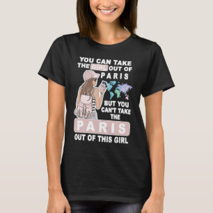 Cool Girl uit Paris City Proud Paris Girl T-shirt
