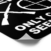 Cool Girls Like Hunting Funny Hunting Poster blk (Coin)