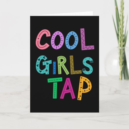Cool Girls Tap Danser Vrouwen Kinder Kaart (Voorkant)