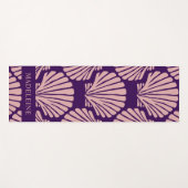 Cool Girly Tropical Seashells Custom Yogamat (Voorkant (horizontaal))