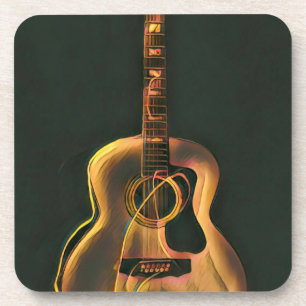 Cool gitarist gift bier onderzetter