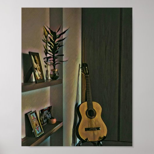 Cool gitarist gift poster (Voorkant)