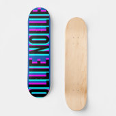 Cool Glitch Blue Ollie Nollie Pont de Skateboard (Recto)