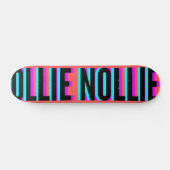 Cool Glitch Coral Ollie Nollie Skateboard Deck (Horizontaal)