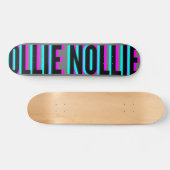 Cool Glitch Grey Ollie Nollie Skateboard Deck (Horizontaal)