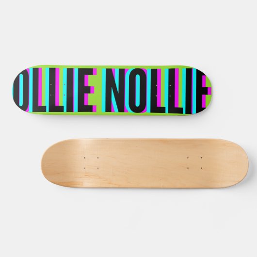 Cool Glitch Vert clair Ollie Nollie Skateboard (Horz)