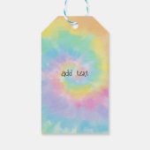Cool Glitter Drips Tie Dye 10th Birthday Cadeaulabel (Achterkant)