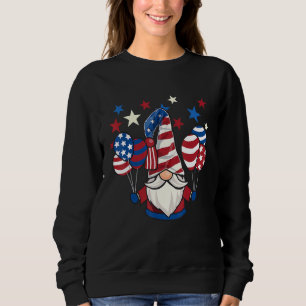 Cool Gnomes American Patriotic USA Vlag 4th of Jul Trui