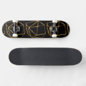 Cool Gold Cubes Custom Background Skateboard (Horizontaal)