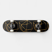 Cool Gold Cubes Custom Background Skateboard (Horizontaal)