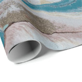 Cool Gold Marble Texture Cadeaupapier (Rol Hoek)