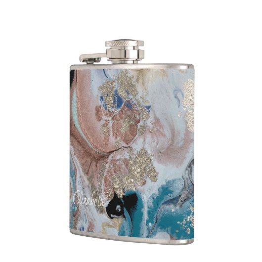 Cool Gold Marble Texture Heupfles (Links)