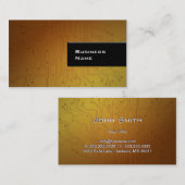 Cool Gold Technology Texture visitekaartje (Voorkant / Achterkant)