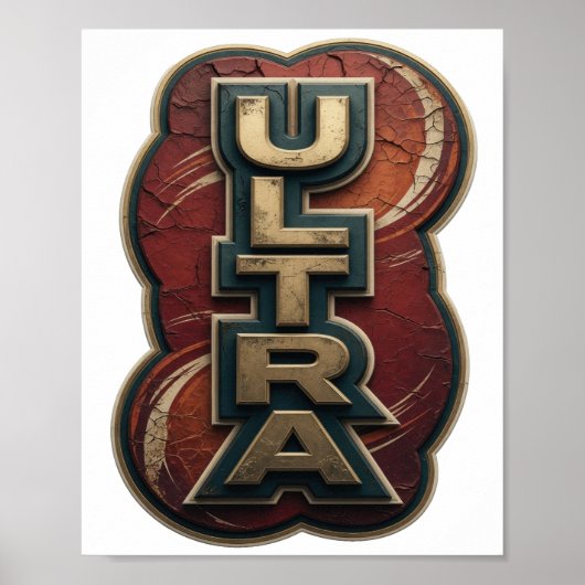 Cool Gold ULTRA Statement Design Poster (Voorkant)