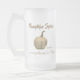 Cool Golden Pumpkin Spice Matglas Bierpul