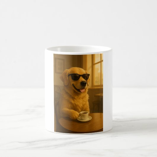 Cool Golden Retriever Coffee Mug (Centre)