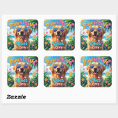 Cool Golden Retriever Sticker (Feuille)