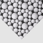 Cool golf bal betegelde sport patroon tissuepapier (Detail)