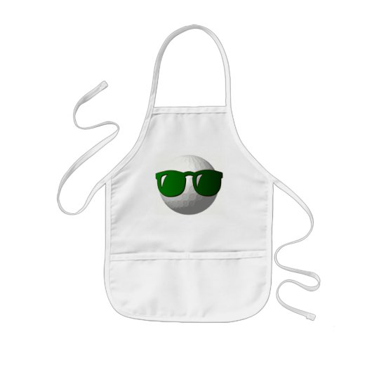 Cool Golf Ball Design Apron Kinder Schort (Voorkant)