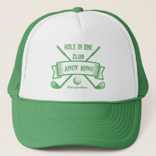Cool Golf Petten, Hole-in-one Golfthema Golfcadeau Trucker Pet