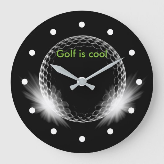 Cool Golf Theme Grote Klok (Voorkant)