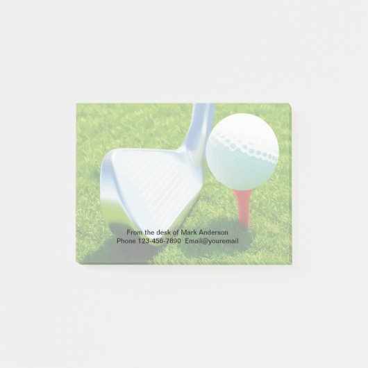 Cool Golf Theme Sticky Notepads Post-it® Notes (Voorkant)