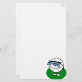 Cool Golfer Briefpapier (Voorkant / Achterkant)