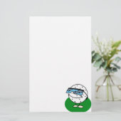 Cool Golfer Briefpapier (Staand voorkant)