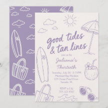 Cool Good Tides & Tan Lines Strandfeest